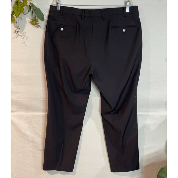Lauren Ralph Lauren Men's Dress Pants 36W X 30L Black Polyester & Viscose Blend - Picture 2 of 8